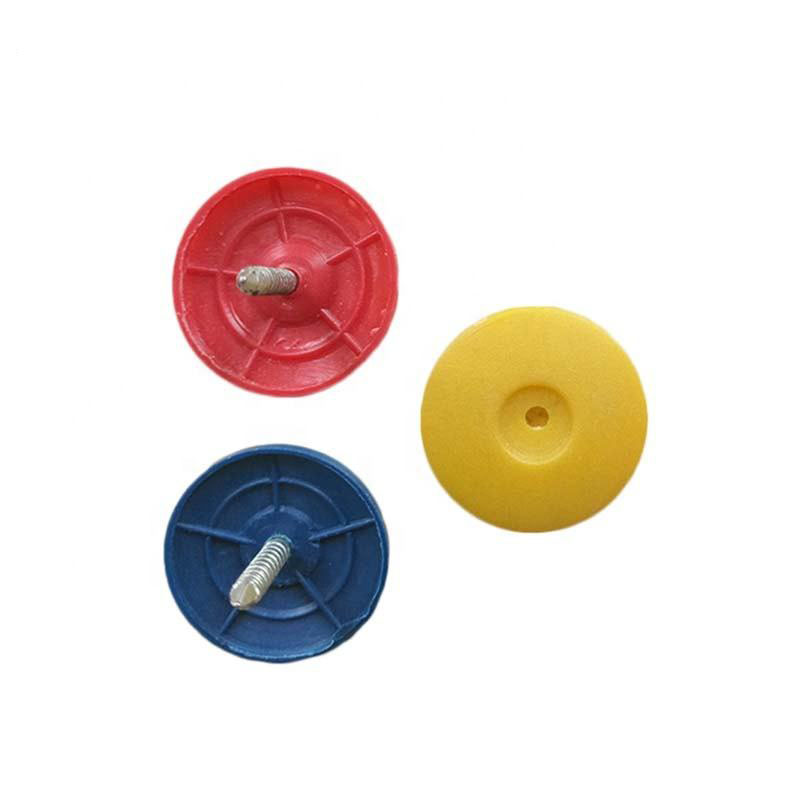 1" Plastic Cap Nails, Ring Shank High Carbon Steel Color Plastic Cap Roofing Nails